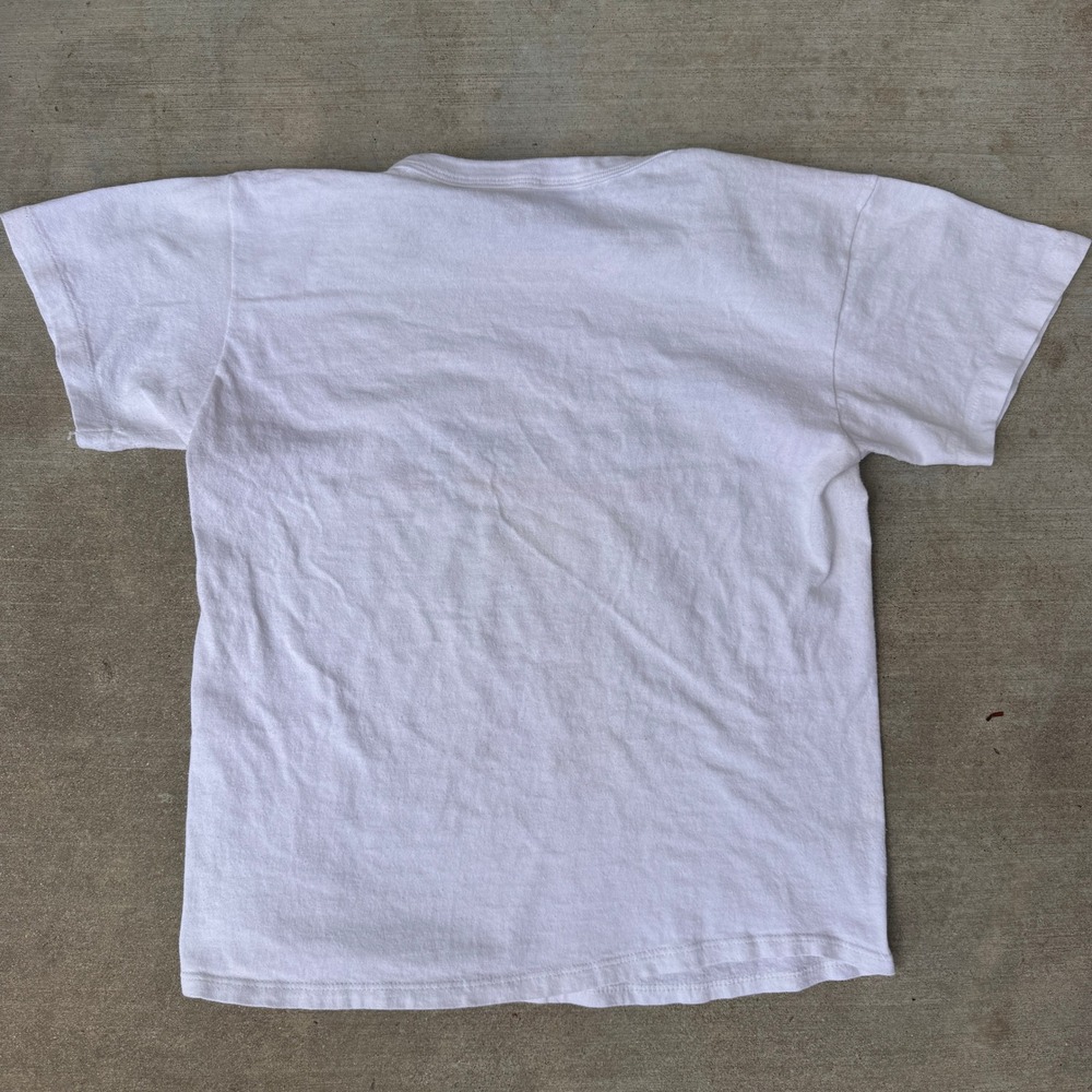 Vintage 80s Russell Athletic Chicago Graphic T Shirt White USA Medium - Picture 6 of 6